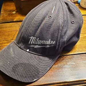 Milwaukee Black Baseball Cap Dustressed